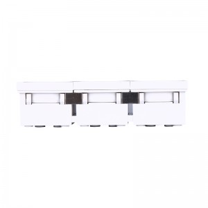 Screwless Single Double Triple 45X45mm French Module Angle Schuko Socket/Electrical Outlet with Connector