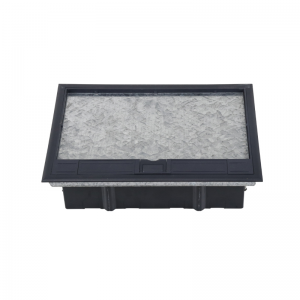 Safewire Htd-628-4524: 24 Ways 12 Modules 45*45mm Modules Floorbox, Plastic Box for Raised Floor or Concrete Floor (additional stainless steel box)