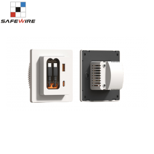 Power Adapter Extension Cable with USB Type A+C Socket GaN 20W USB Charger Sf-USB-Oxx-20wb2