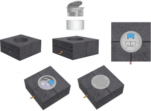 Recess/Access Ss Stainless Steel Floor Boxes Distribution Box of Safewire Htd-6130 with Certificate