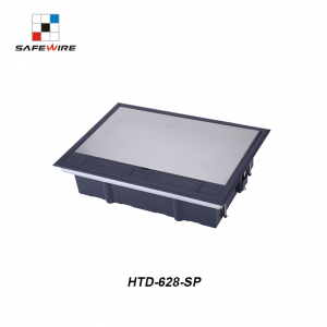 Safewire Htd-628-4524: 24 Ways 12 Modules 45*45mm Modules Floorbox, Plastic Box for Raised Floor or Concrete Floor (additional stainless steel box)