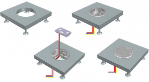 Recess/Access Ss Stainless Steel Floor Boxes Distribution Box of Safewire Htd-6130 with Certificate