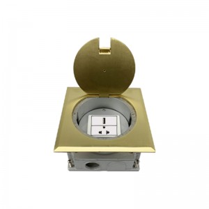 Round Stainless Steel Flush Mounting Floor Boxes/Junction Box/Eletrical Outlet