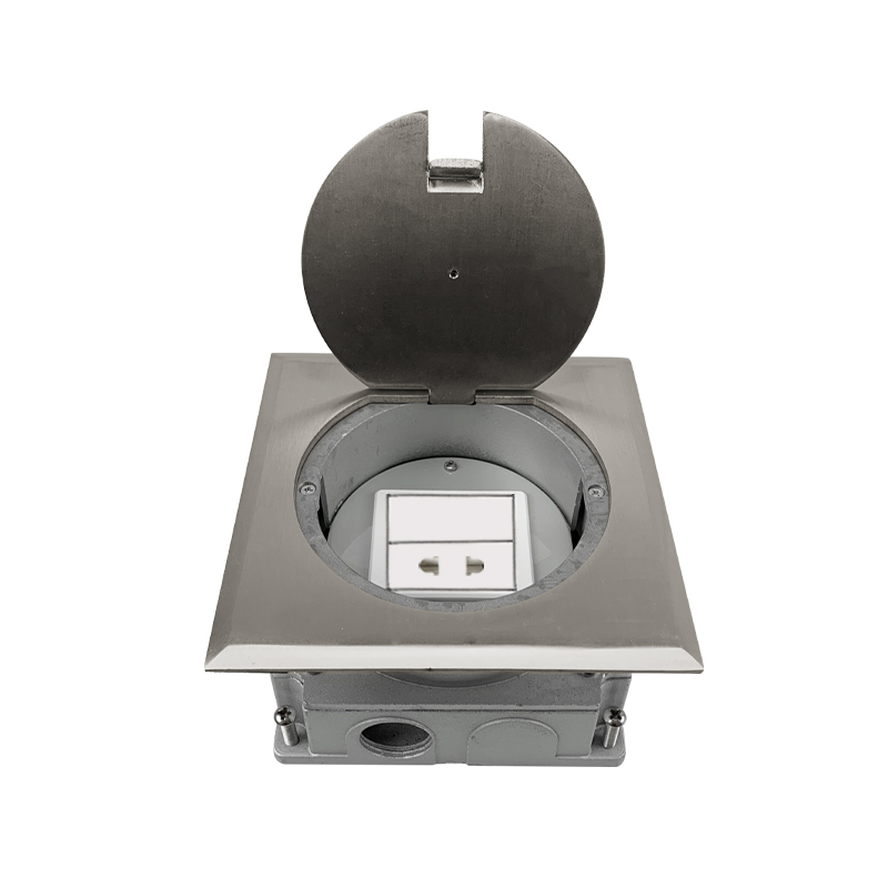 Round Stainless Steel Flush Mounting Floor Boxes/Junction Box/Eletrical Outlet Featured Image
