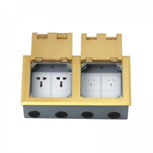 IEC60884 Standard Brass Outlet Cover Floor Socket/Electric Plug Socket